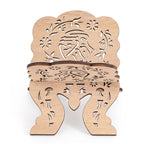 Porte-Quran Pliable en Bois – Décoration