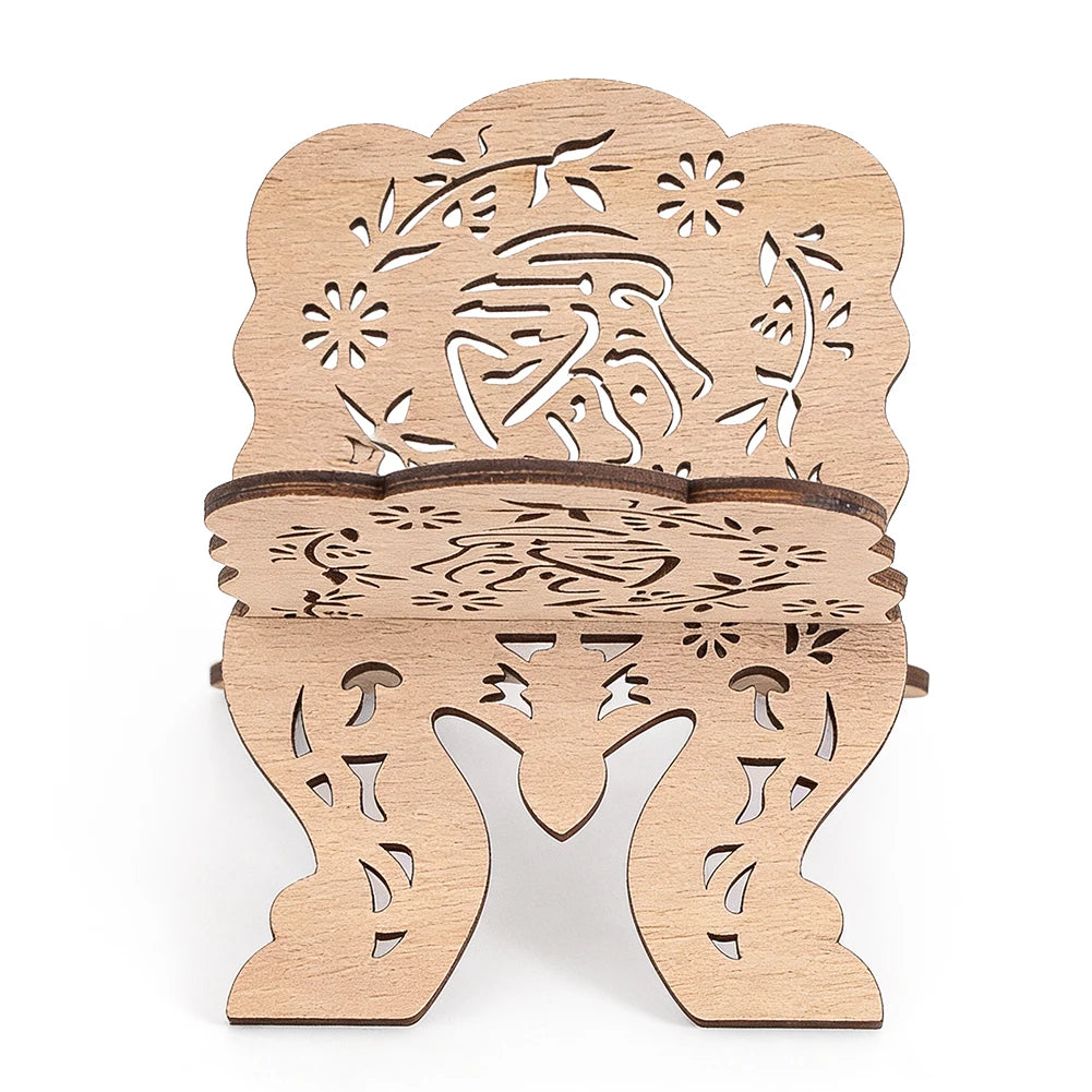 Porte-Quran Pliable en Bois – Décoration