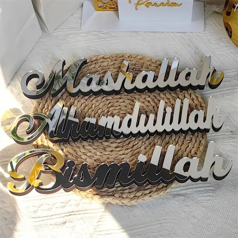 Décoration de Table en Acrylique et Bois